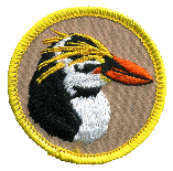 2 inch round embroidered WB patrol patch Emperor Penguin